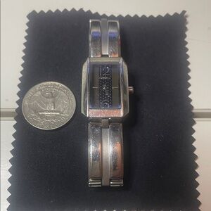 Fossil Silver Watch with Black Dial